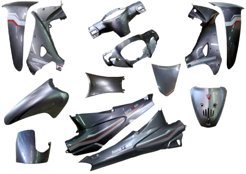 MOTORAN TORRO (TORRO LX) KAPORTA SETİ GRİ 13 PARÇA