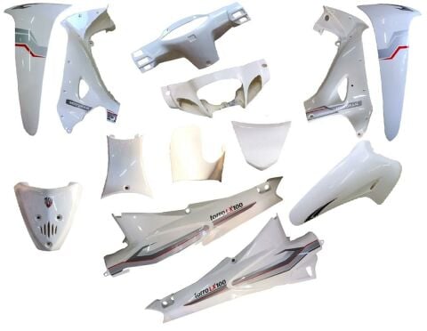 MOTORAN TORRO (TORRO LX) KAPORTA SETİ BEYAZ 13 PARÇA