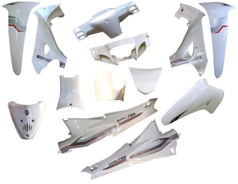 MOTORAN TORRO (TORRO LX) KAPORTA SETİ BEYAZ 13 PARÇA