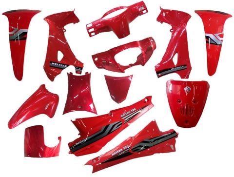 MOTORAN TORRO (NORTON 100) KAPORTA SETİ KIRMIZI 13 PARÇA