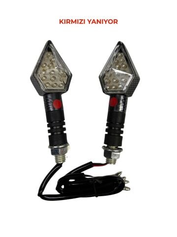 AGK-CG-CUP SİNYAL KARBON 15 LEDLİ KIRMIZI YANIYOR