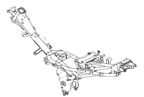 MODENAS GT135 ŞASE KADRO KOMPLE ORJİNAL