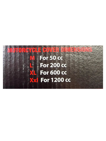 MOTOSİKLET BRANDASI XL BEDEN (RX3 TARZI ÇANTALI MOTORLAR İÇİN)