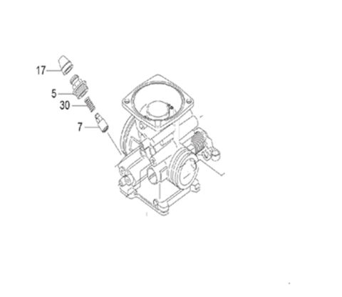 MODENAS GT135 JİKLE ÜST SOMUN LASTİĞİ 17 NOLU PARÇA ORJİNAL