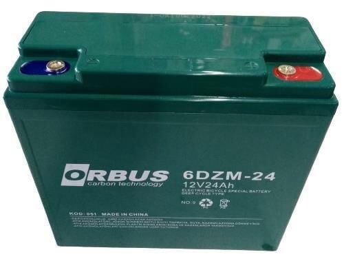 ORBUS 12V 24AH ELEKTRİKLİ BİSİKLET AKÜSÜ
