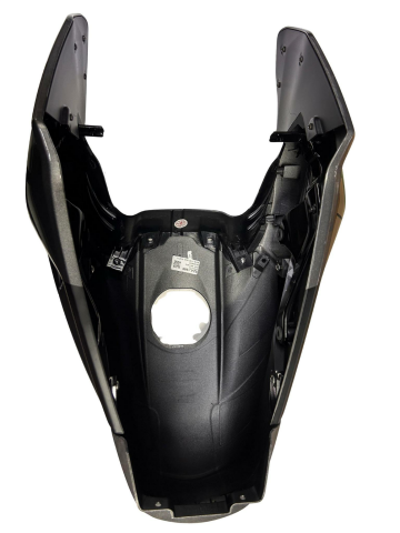 BAJAJ PULSAR NS200 YAKIT DEPO MUHAFAZA PLASTİĞİ ÜST KOMPLE GRİ EURO 4