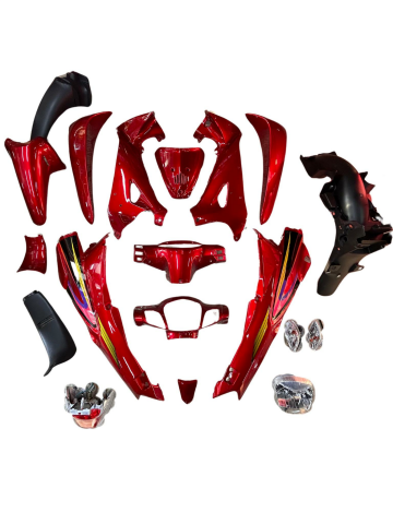 MOTORAN TORRO KAPORTA SETİ KIRMIZI FAR VE STOPLU 18 PARÇA