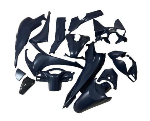 HONDA DİO KAPORTA SETİ MAT SİYAH 14 PARÇA CSR (BOYALI)