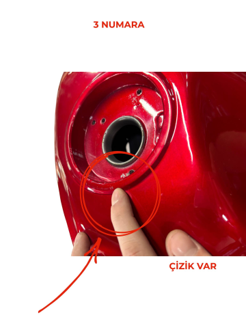 MONDİAL SUPERBOY İ 100-125 BENZİN DEPOSU KIRMIZI DEFOLU