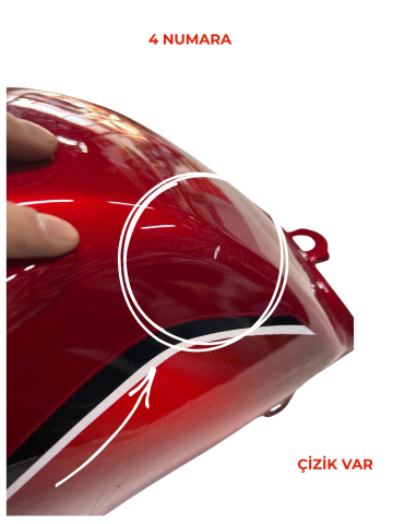 MONDİAL SUPERBOY İ 100-125 BENZİN DEPOSU KIRMIZI DEFOLU