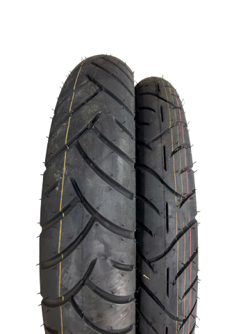 TVS RAIDER ÖN ARKA LASTİK TAKIMI (100/90-17 - 80/100-17)(TVS ORJİNAL)