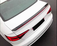 Audi A4 Uyumlu 2016-2019 LED Spoiler Piano Black (Parlak Siyah)