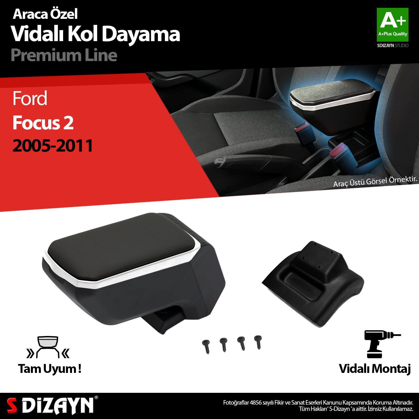 Dayama Kolçak ABS Vidalı Gri 2005-2011 A+Kalite Parça