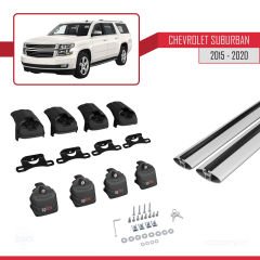 Chevrolet Suburban 2015-2020 Arası ile uyumlu ACE-2 Ara Atkı Tavan Barı GRİ