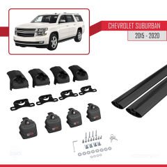Chevrolet Suburban 2015-2020 Arası ile uyumlu ACE-2 Ara Atkı Tavan Barı SİYAH