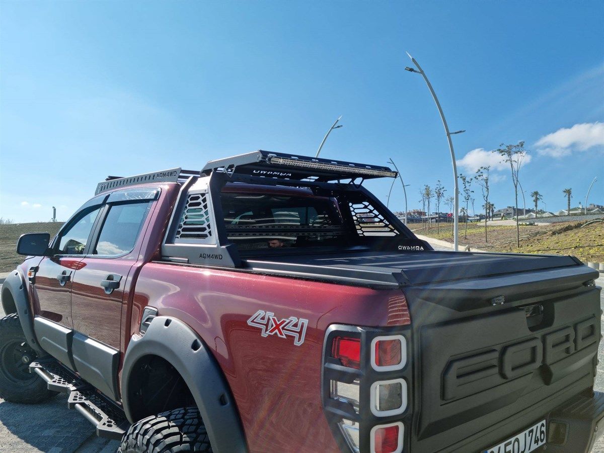 Ford Ranger Uyumlu Sepetli Rollbar (Yeni Nesil Sepetli Roll Bar Aqm-M10)