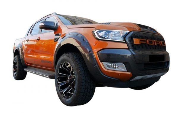 Ford Ranger Uyumlu Ön Far Çerçevesi LED Işıklı Sağ Sol Set 2016 2019 Drs