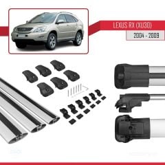 Lexus RX (XU30) 2004-2009 Arası ile uyumlu ACE-1 Ara Atkı Tavan Barı GRİ 3 ADET BAR