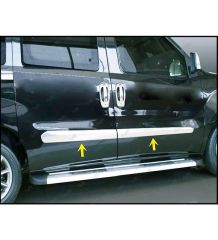 Fiat Doblo Uyumlu Yan Kapı Çıtası -2010 Paslanmaz Çelik Parça