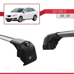 Seat Ibiza ST 2010-2017 Arası ile uyumlu ACE-2 Ara Atkı Tavan Barı GRİ