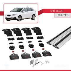 Seat Ibiza ST 2010-2017 Arası ile uyumlu ACE-2 Ara Atkı Tavan Barı GRİ
