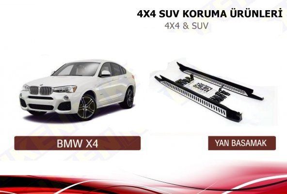 Bmw X4 Uyumlu Yan Basamak Koruma Oem 2014 - Sonrası