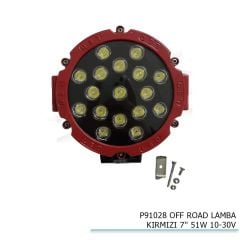 Off Road Uyumlu Lamba Kırmızı 7 51W 10-30V Parça