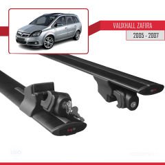 Vauxhall Zafira 2005-2007 Arası ile uyumlu HOOK Model Anahtar Kilitli Ara Atkı Tavan Barı SİYAH