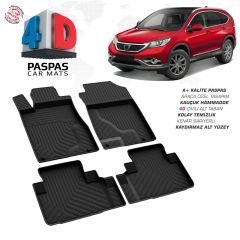 Honda CR-V 4D Araca Özel Havuzlu Kauçuk Paspas 2012-2018