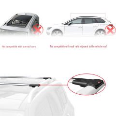 Honda Odyssey 2011-2017 Arası ile uyumlu FLY Model Ara Atkı Tavan Barı GRİ