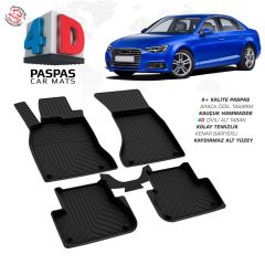 Audi A4 4D Araca Özel Havuzlu Kauçuk Paspas 2016-2019