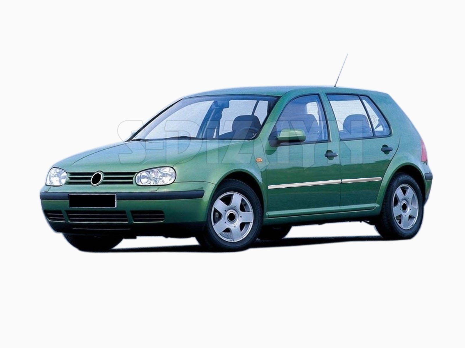 Volkswagen Golf Uyumlu 4 Krom Yan Kapı Çıtası 4 Parça 1998-2004