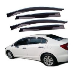 Honda Civic Uyumlu Fb7 Cam Rüzgarlığı Krom Çıtalı 2012+