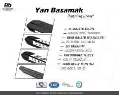 S-Dizayn VW Transporter T6 Kısa Şase Evo Aluminyum Yan Basamak 213 Cm 2015-2019