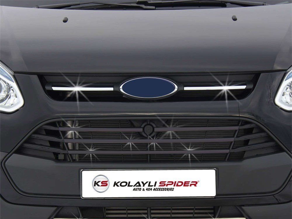 Ford Custom Uyumlu Ön Panjur 2 Parça Krom 2013-2017