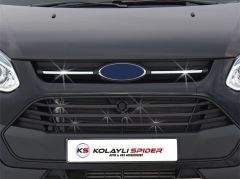 Ford Custom Uyumlu Ön Panjur 2 Parça Krom 2013-2017