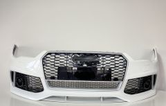 Audi A7 Uyumlu 2015-2017 Rs7 Krom Çerçeve Ön Tampon Panjur Seti