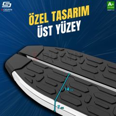 S-Dizayn VW Tiguan 3 Evo Krom Yan Basamak 183 Cm 2024 Üzeri