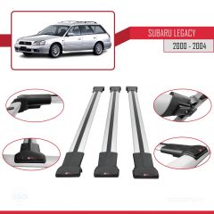 Subaru Legacy 2000-2004 Arası ile uyumlu FLY Model Ara Atkı Tavan Barı GRİ 3 ADET BAR