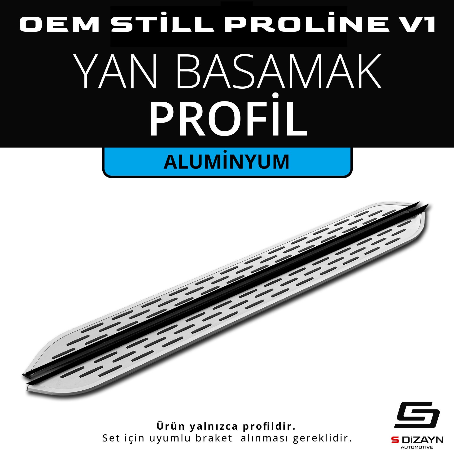 OEM Still Pro V1 Aluminyum Yan Basamak Profil 183 Cm