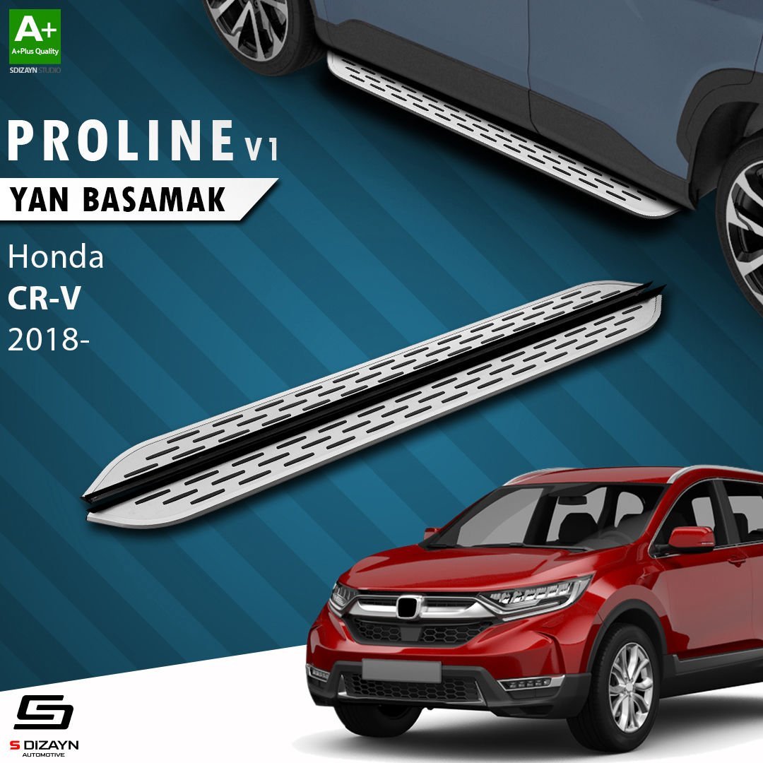 S-Dizayn Honda CR-V 5 OEM Still Pro V1 Aluminyum Yan Basamak 173 Cm 2018-2023