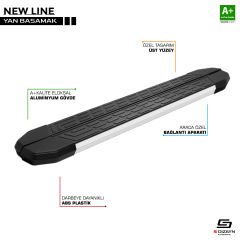 NewLine Aluminyum Yan Basamak Profil 313 Cm