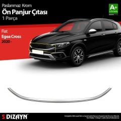 Fiat Egea Uyumlu Cross Krom Ön Panjur Çıtası 2020 Üzeri