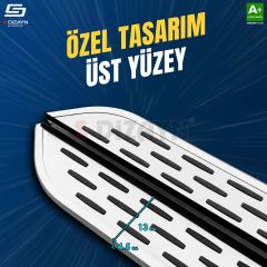 S-Dizayn Jeep Renegade OEM Still Pro V1 Aluminyum Yan Basamak 173 Cm 2014 Üzeri