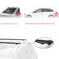 Subaru XV 2018-2021 Arası ile Uyumlu FLY Model Ara Atkı Tavan Barı SİYAH