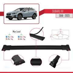 Subaru XV 2018-2021 Arası ile Uyumlu FLY Model Ara Atkı Tavan Barı SİYAH