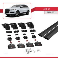 Audi Q7 (4L) 2006-2015 Arası ile uyumlu ACE-2 Ara Atkı Tavan Barı SİYAH