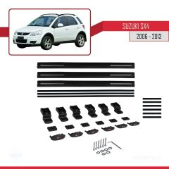 Suzuki SX4 2006-2013 Arası ile uyumlu Basic Model Ara Atkı Tavan Barı SİYAH 3 ADET