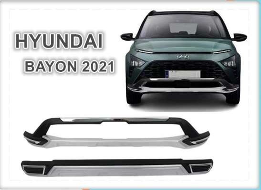 Hyundai Bayon Uyumlu 2021 Sonrası Ön Arka Tampon Koruma Difüzör Parça