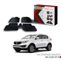 Kia Sportage 2010-2015 için Uyumlu 3D Paspas